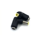 Угловой переходник розетка постоянного тока 5,5Х2,1 на вилку 5,5Х2,5 - Переходник