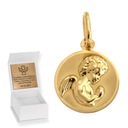 Золотой медальон КРЕЩЕНИЕ АНГЕЛА пр. 585