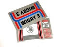 WIGRY 3 - набор наклеек на велосипед