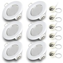 6 галогенных светодиодных светильников OCZKO + светодиодная лампа GU10 7 Вт