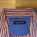 NAUTICA PÁNSKA TRENDY TRIČKO LOGO MRIEŽKA BAVLNA VEL. M Dominujúca farba oranžová