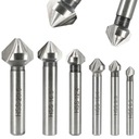FAZOWNIK POGŁĘBIACZ STOŻKOWY DO METALU WIERTŁA FREZY ZESTAW 6SZT RASTOOL