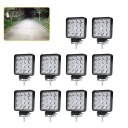 10X ФАРА ДІОДНА РОБОЧА 48W 16 LED (СВІТЛОДІОД) ГАЛОГЕН 12V 24V IP67  фото 11