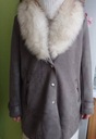 (40/L) RIVER ISLAND/ Kożuszek, kożuch, płaszcz z futrzanym kołnierzem Kolekcja Kożuszek, kożuch z futerkiem