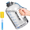 БУТЫЛКА ДЛЯ ВОДЫ СПОРТИВНАЯ БУТЫЛКА С МЕРКОЙ ДЛЯ ТРЕНАЖЕРНЫХ ЗАЛ 1.5Л 1500МЛ