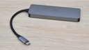 Stacja dokująca USB-C Hub adapter 6 w 1 HDMI 4 K PD 100 W czytnik kart TF Liczba portów 6