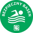 НАКЛЕЙКА ДЛЯ ПЛИТОЧНОГО ПОЛА 30 см БЕЗОПАСНЫЙ БАССЕЙН