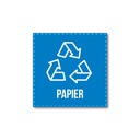 Наклейка сортировка вторичной переработки БУМАГА 20см