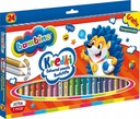КАРАНДАШНЫЕ МЕЛКИ BAMBINO 24 ЦВЕТА. ЗОЛОТО+СЕРЕБРО