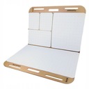 Przenośny samoprzylepny flipchart w teczce Memobe