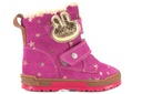 Buty zimowe dziecięce trzewiki dziewczęce ocieplane wełną Bartek 21469 21 Kolor różowy