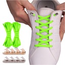 Модные, эластичные, длинные зеленые неоновые шнурки без завязок для обуви.