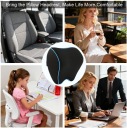 ПОДУШКА DO ПІДГОЛОВНИКА АВТОМОБІЛЯ MEMORY FOAM ЧОРНА Z NIEBIESKIM PIPING 24CM  (18844972009) фото min 8