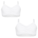 ТОП-БЮСТАЛЬНЫЙ КОМПЛЕКТ БРА 140-146 БЕЛЫЙ С УЗКИМИ ЛЕНТАМИ ПРИЧАСТИЕ