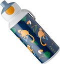 БУТЫЛКА MEPAL ДЛЯ ДЕТСКОЙ ШКОЛЬНОЙ ВОДЫ С НОСИКОМ JUNGLE MONKEY 0,4 Л БЕСПЛАТНО BPA