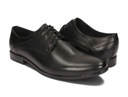 Мужские деловые туфли черные из натуральной кожи W-20, размер 42