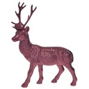 RENIFER STOJĄCY FIGURKA BROKATOWY NA ŚWIĘTA STROIK