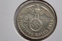 2 MARKI HINDENBURG 1939 J SREBRO - SZ70 Rok 1939