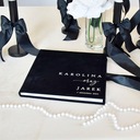 VELVET BLACK Гостевая книга свадебных пожеланий, свадебная персонализация