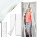 БЕЛАЯ МАГНИТНАЯ ДВЕРНАЯ МОСКИТНАЯ СЕТКА 140Х280СМ