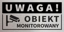 Tabliczka OBIEKT MONITOROWANY 20x10