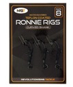 NGT Ronnie Rig Hook Микроребро №8 Тефлон Матовый 3 шт.