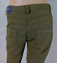 Zelené nohavice na gombíky vrecká Cecil 27/32 Dĺžka nohavíc dlhá