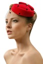 Женская фетровая шляпа-токе в стиле ретро с вуалью