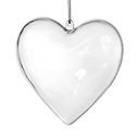 Акриловое сердце для декора Декупаж, пластик, 16 см. Подвески открывающиеся.