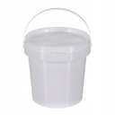 WIADERKO BIAŁE 1L Z POKRYWKĄ NA ŻYWNOŚĆ PP5