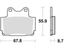TRW PLAQUETTES FREIN ARRIÈRE MOTO (SINTER STREET) YAMAHA TZR 250 (89-92)photo 12