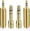 4pcs Headphone Adapter Set 6.5mm M-3.5mm F/3.5mm M-6.35mm F