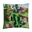 HALANTEX Vankúšik Minecraft Farma Polyester, 40/40 cm