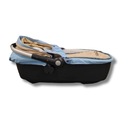 Nosidełko gondola z daszkiem 0-10kg Delux Carry Cot - beżowo/niebieska