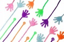 20 SLIME GLUT LEPKIE RĘCE KOLOROWY RĄCZKA PRZYLEPA