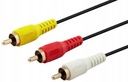 ВИДЕОКАБЕЛЬ 3x RCA (тюльпан) - 3x RCA (тюльпан) 1,5 м
