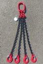 ЦЕПЬ ОДИНАРНАЯ 4с 2,36Т 3м + КРЮЧКИ ДЛЯ УКРОТЕНИЯ