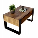 Журнальный столик KARO, скамейка в стиле лофт, дубовый стол Egger