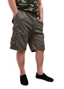 КОРОТКИЕ МУЖСКИЕ ШОРТЫ-КАРГО, КАНВА ОЛИВА, РАЗМЕР 3XL