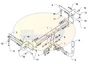 BARRA DE REMOLQUE GANCHO DE REMOLQUE + MÓDULO OPEL CORSA E 2014-2019 