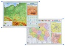 ПОЛЬША ФИЗИЧЕСКАЯ/АДМИНИСТРАТИВНАЯ НАСТЕННАЯ КАРТА ДУЭТ