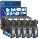 5x DYMO D1 45016 12 мм лента S0720560 синяя