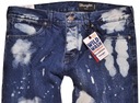 WRANGLER spodnie SLIM blue jeans SPENCER W32 L34