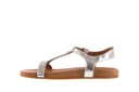 Dámske kožené sandále Kamienky strieborné Bayla 36 Originálny obal od výrobcu škatuľa
