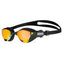 Arena COBRA TRI SWIPE MIRROR ЖЕЛТЫЕ МЕДНО-ЧЕРНЫЕ очки для плавания