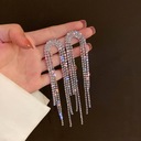 Длинные серьги-подвески с кристаллами 11,2 см