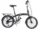 Складной велосипед Hurtex NANO 360, рама 12 дюймов, колеса 20 дюймов, черный