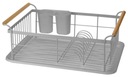 СУШИЛКА ДЛЯ СУШКИ ПОСУДЫ, 1-ЯРУСНАЯ, СЕРАЯ