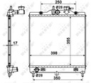 RADUADOR DEL MOTOR NRF 53489 