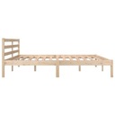vidaXL Rám postele, masívne borovicové drevo, 180x200 cm Nastavenie nenastaviteľné